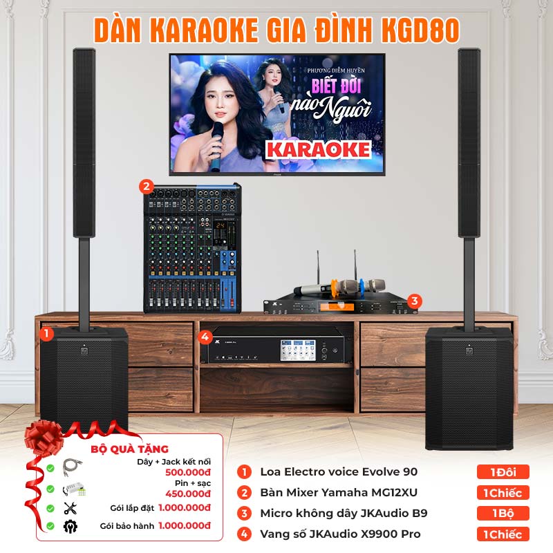Dàn karaoke gia đình KGD80