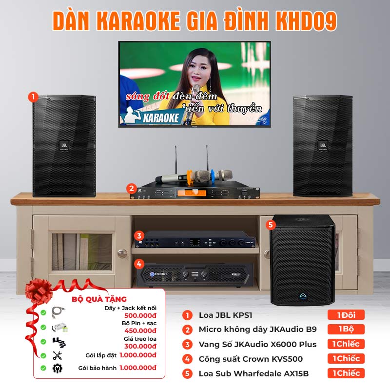 Dàn karaoke gia đình KHD09