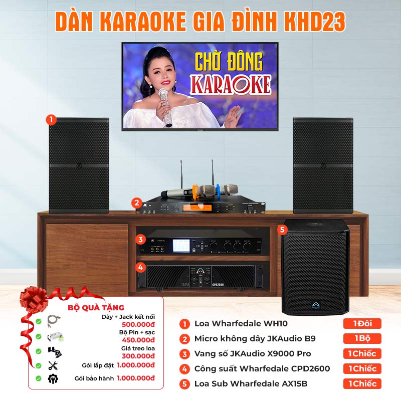 Dàn karaoke gia đình KHD23
