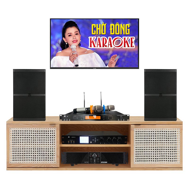 Dàn karaoke gia đình KHD24 (Wharfedale WH10, CPD2600, JKaudio X9000 Pro, B9)