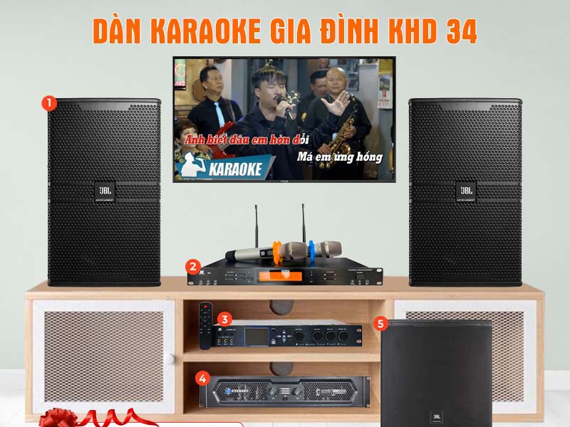 Dàn Karaoke Gia Đình KHD 34
