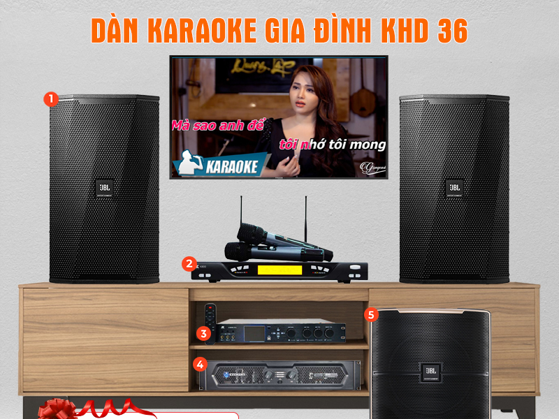 Dàn karaoke gia đình KHD 36