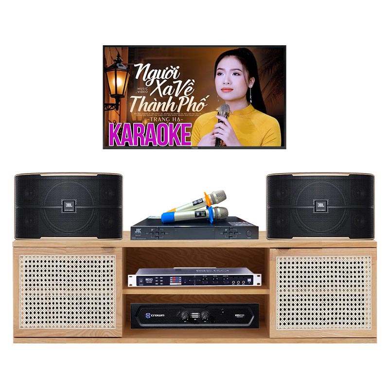 Dàn Karaoke Gia Đình KHD01 (JBL Pasion 10, Crown KVS300, JKAudio B5 Plus, Neko DK1000)