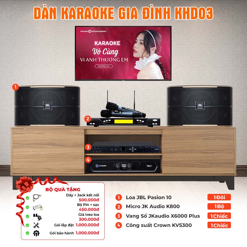 Dàn karaoke gia đình KHD03 Dàn karaoke gia đình KHD03