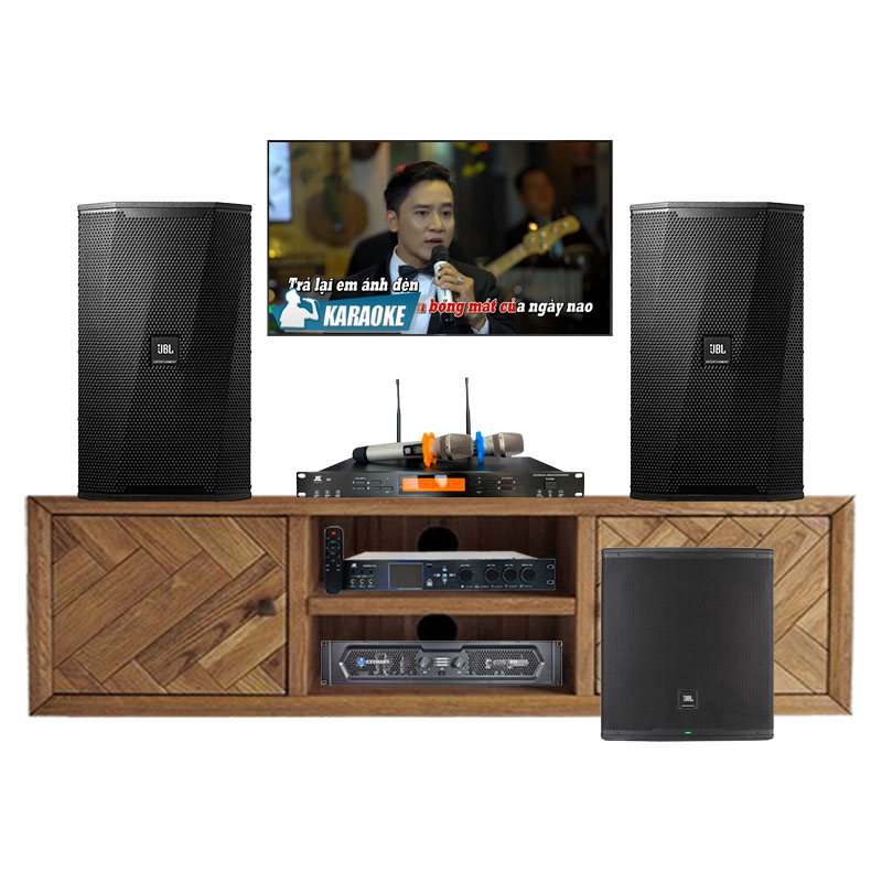 Dàn Karaoke Gia Đình KHD37 (JBL KPS2, Crown KVS 1000, JKAudio X9000 Pro, JKAudio B9, JBL Eon 718S)