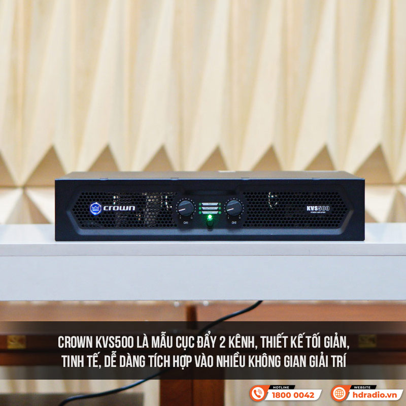 Cục đẩy công suất Crown KVS500