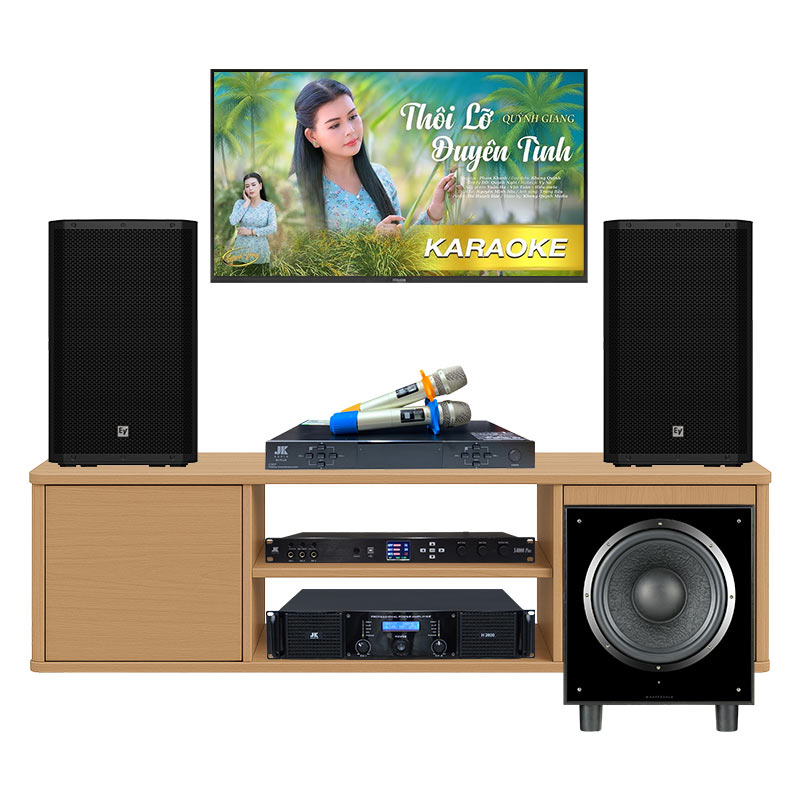 Dàn karaoke gia đình KHD73 (Electro Voice ZLX12 G2, JKAudio H2600, X6000 Plus, B5 Plus, sub Wharfedale SW12)
