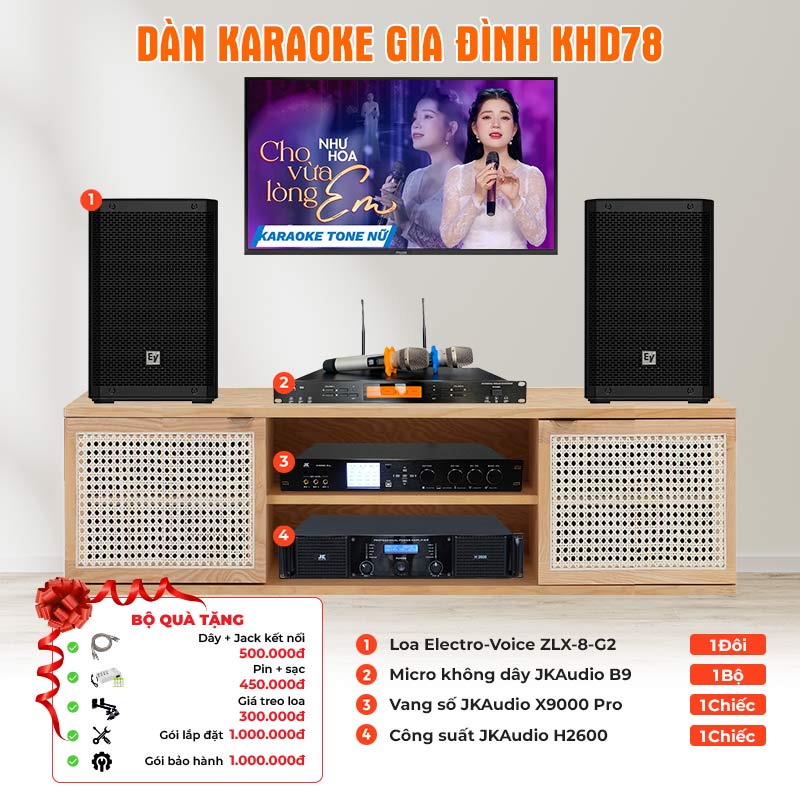 Dàn karaoke gia đình KHD78