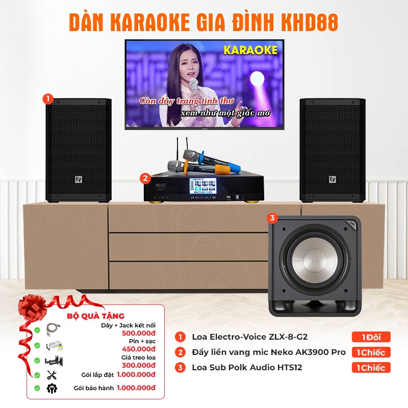 Dàn karaoke gia đình KHD88 Dàn karaoke gia đình KHD88