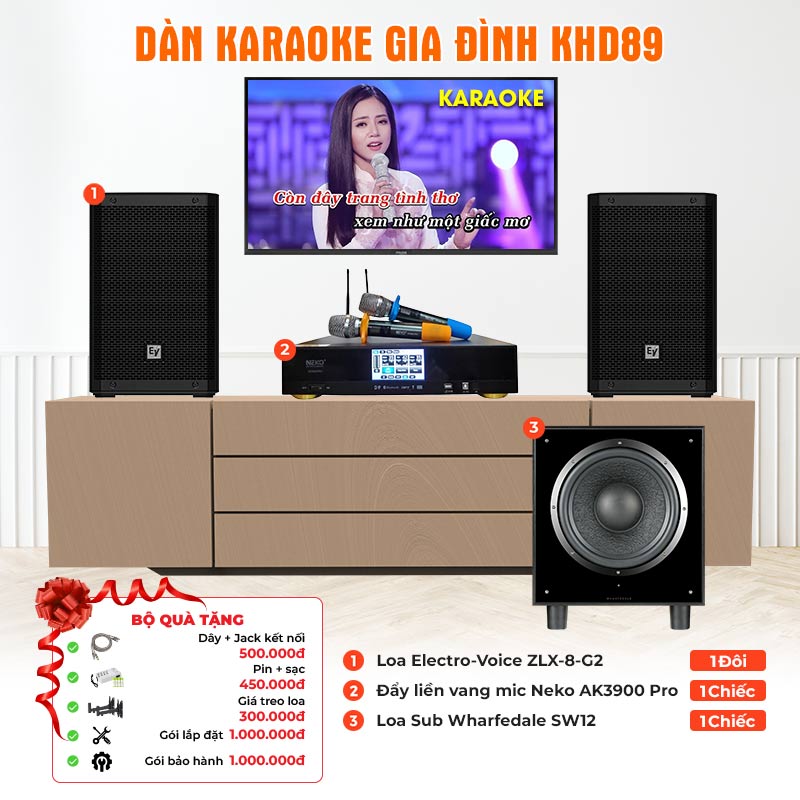 Dàn karaoke gia đình KHD89 Dàn karaoke gia đình KHD89