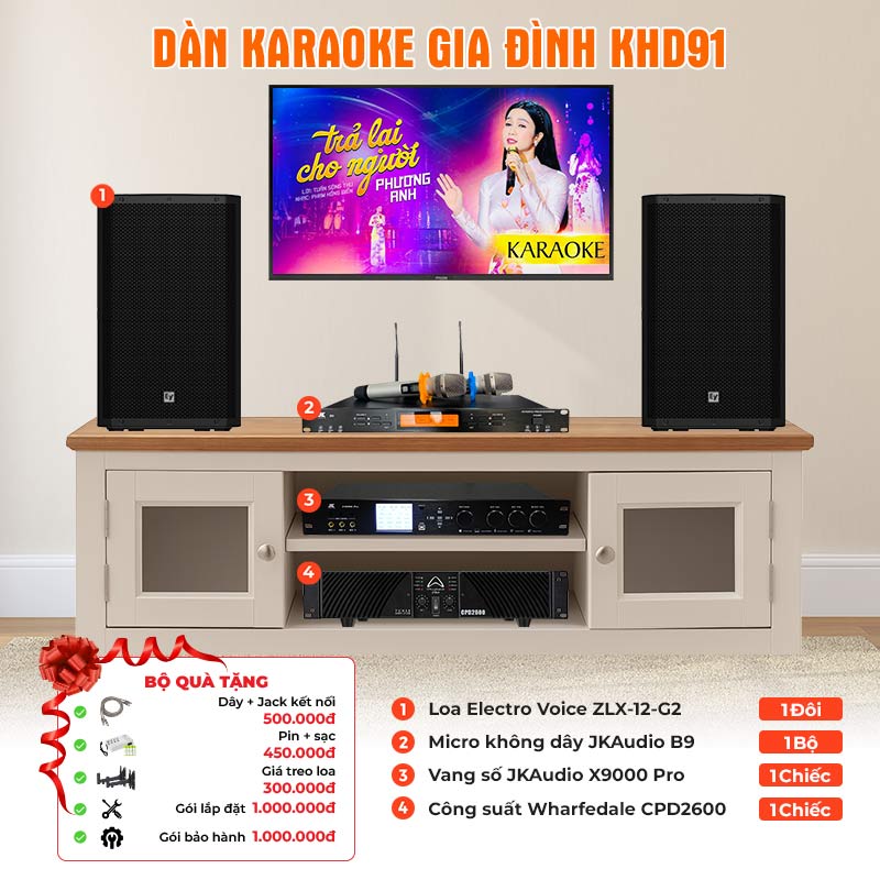 Dàn karaoke gia đình KHD91