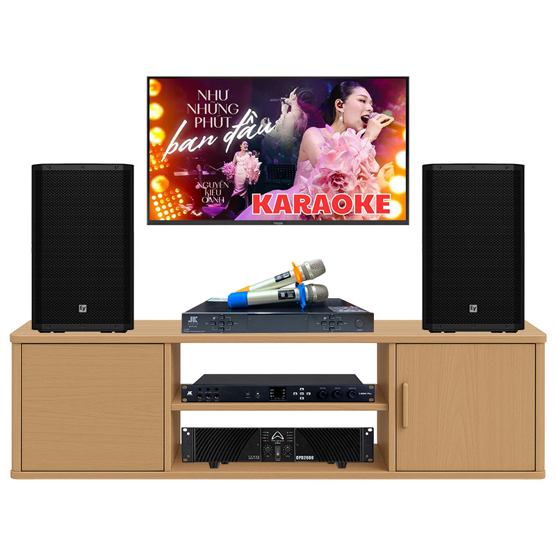 Dàn karaoke gia đình KHD94 (Electro voice ZLX 12 G2, Wharfedale CPD2600, JKAudio X6000 Plus, B5 Plus)