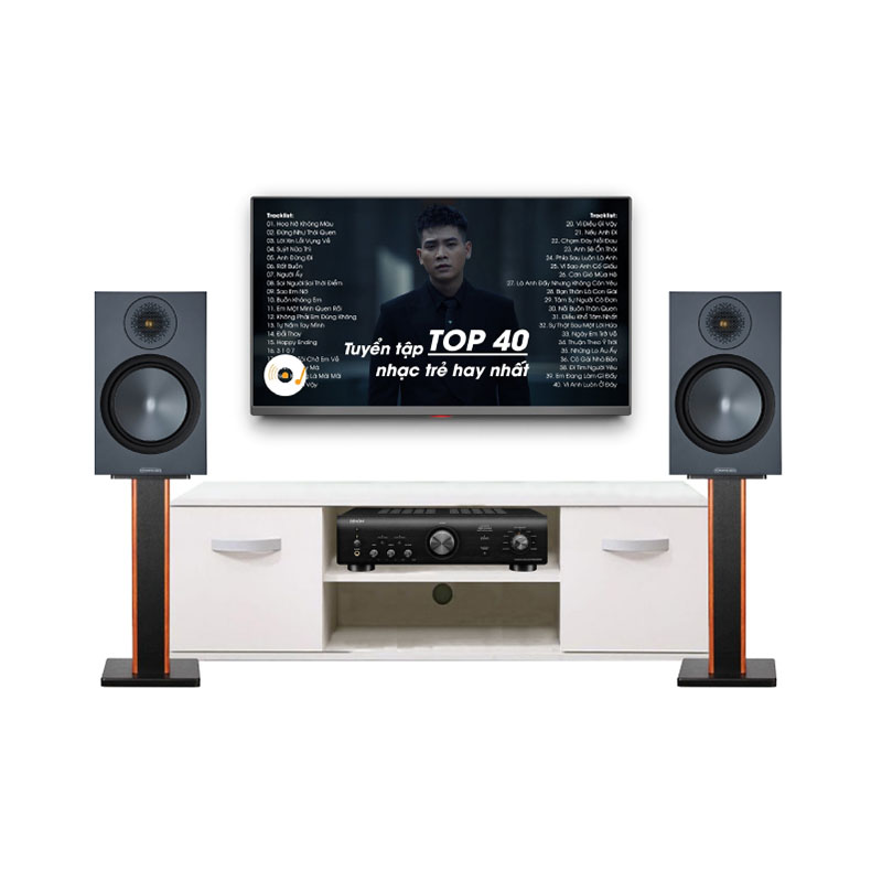 Dàn Nghe Nhạc Mini GT13 (Monitor Audio Bronze 100, Denon PMA-600NE)