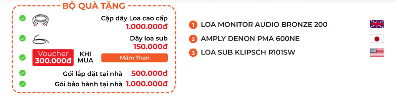 quà tặng Dàn Nghe Nhạc GT14