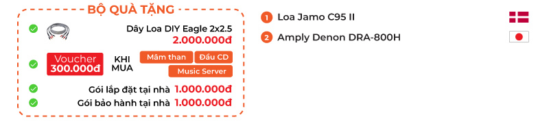 Dàn nghe nhạc vàng đa năng Jamo, Denon HD98