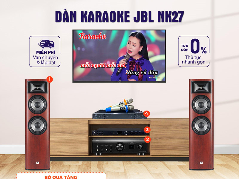 Dan nghe nhac va hat karaoke JBL NK27