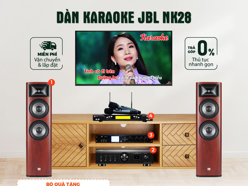 Dan nghe nhac va hat karaoke JBL NK28