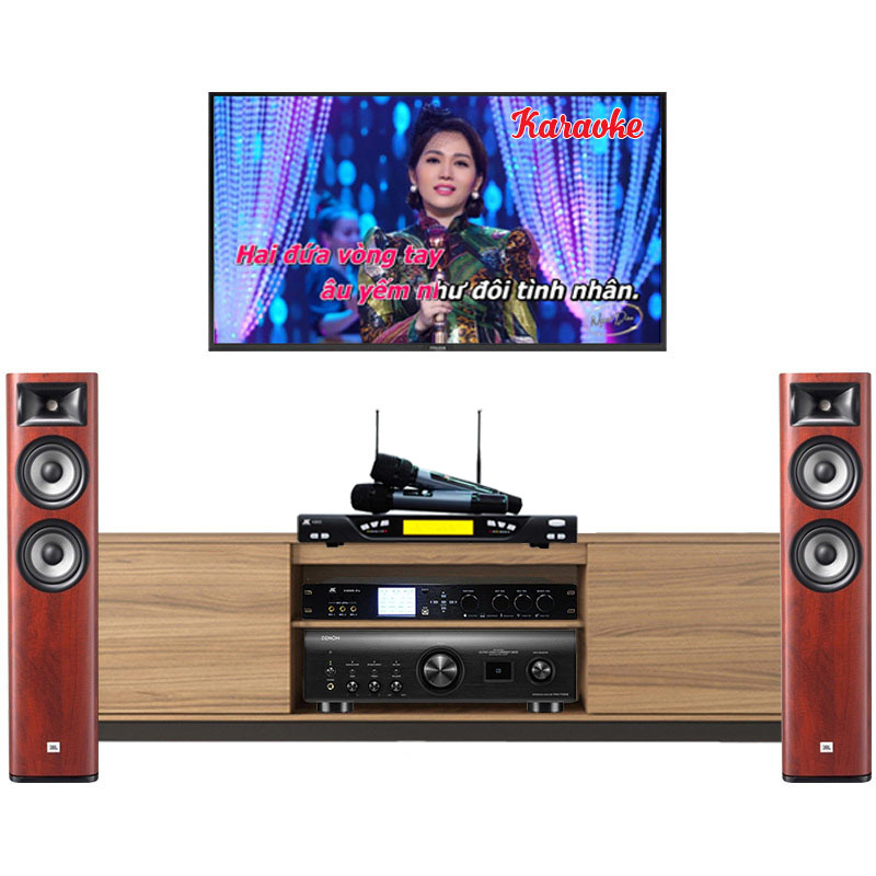 Dàn nghe nhạc và Hát karaoke JBL NK34 (JBL 680, Denon 1700NE, K800, X9000 Pro)