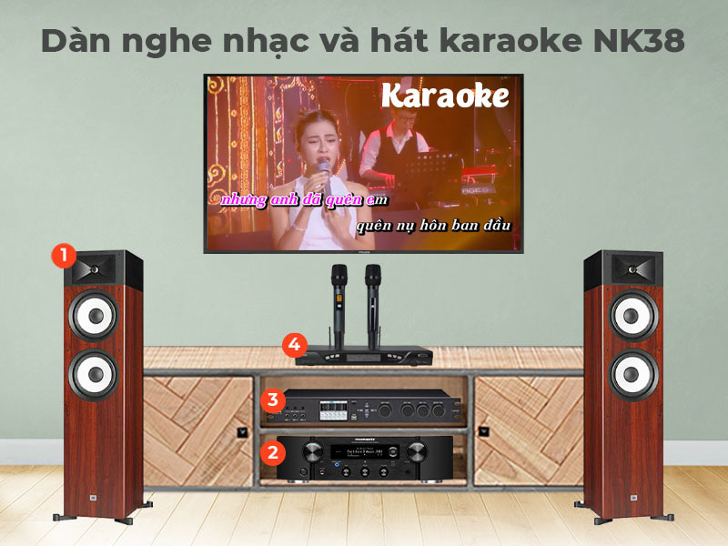 Dàn nghe nhạc và hát karaoke NK38