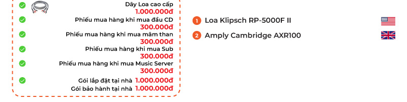 Dàn nghe nhạc Klipsch, Cambridge NN51