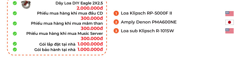 Dan nghe nhac Klipsch, Denon NN55