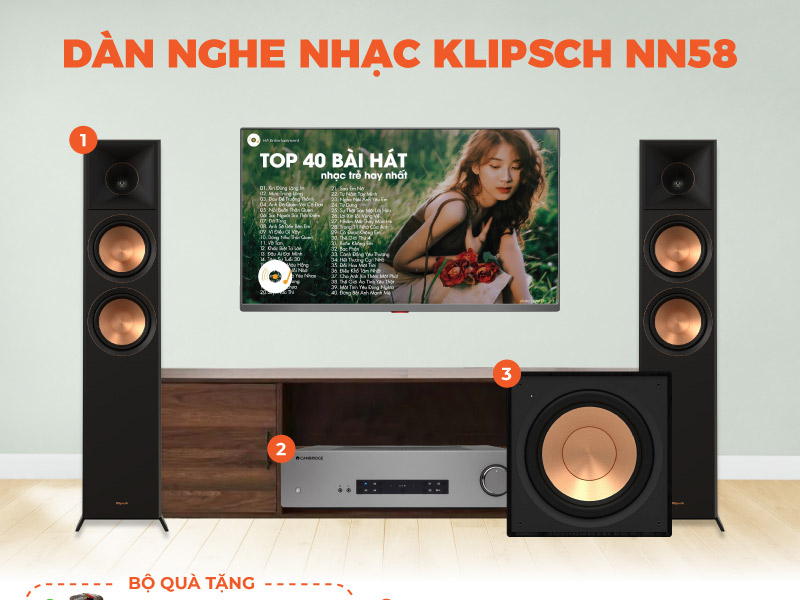 Dan nghe nhac Klipsch NN58