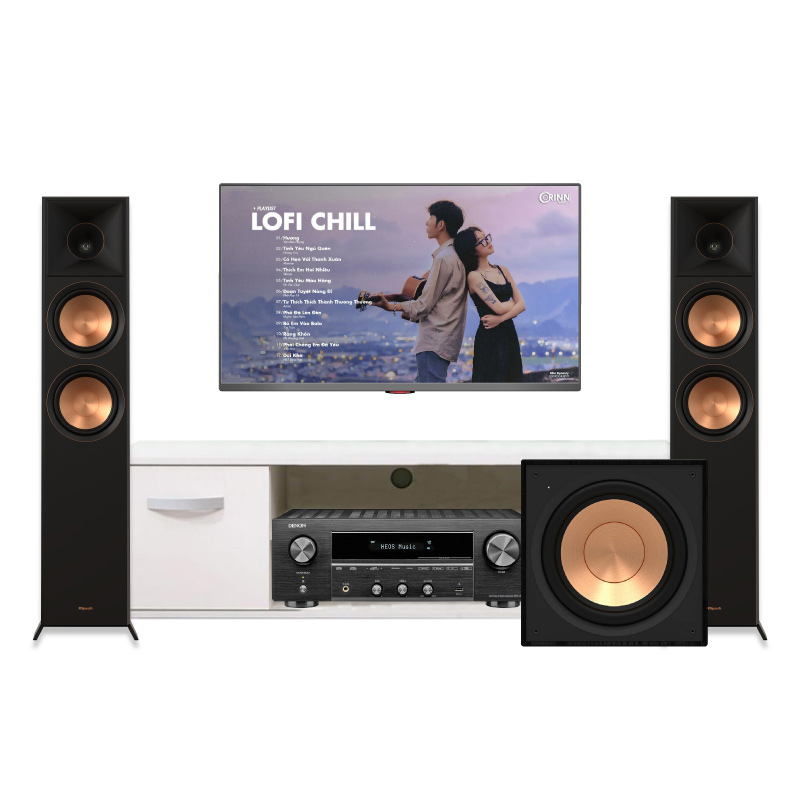 Dàn nghe nhạc Klipsch, Denon NN59 ( Klipsch RP6000F II, Denon DRA800H, Sub Klipsch R121 )