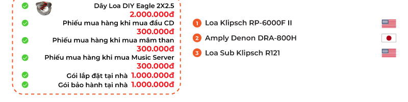 Dan nghe nhac Klipsch, Denon NN59