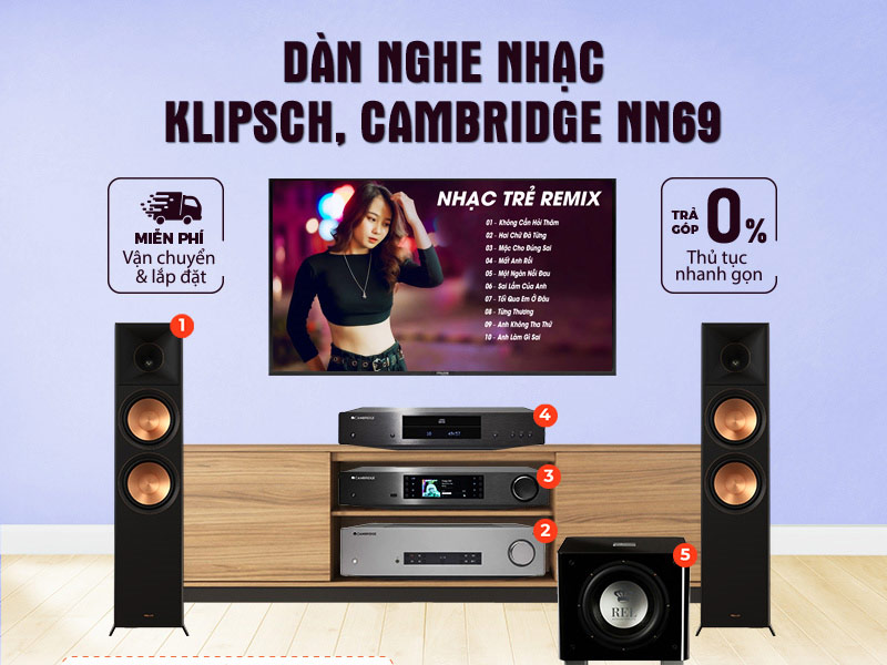 Dan nghe nhac Klipsch, Cambridge NN69