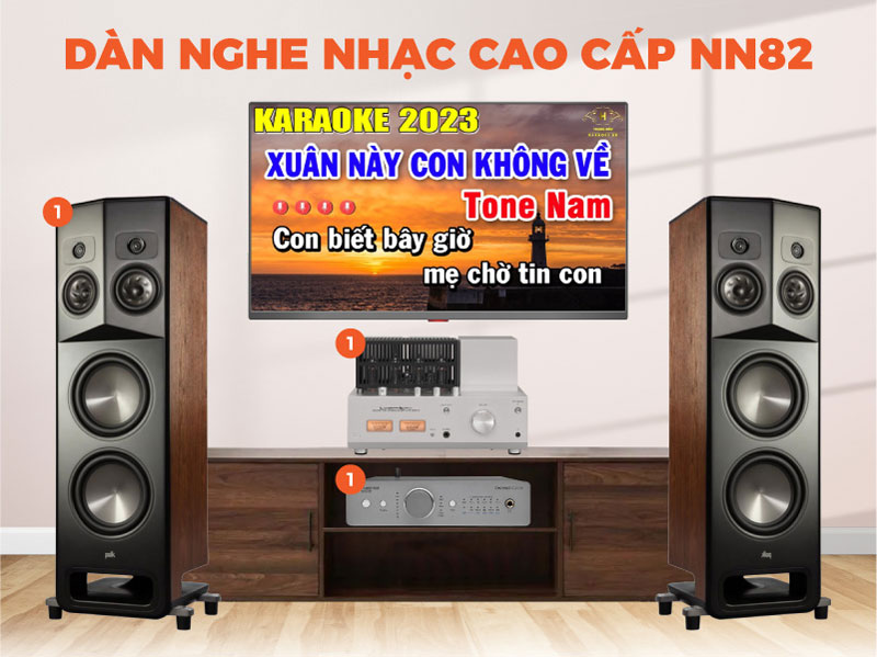 Dàn nghe nhạc cao cấp Luxman, Polk Audio NN82