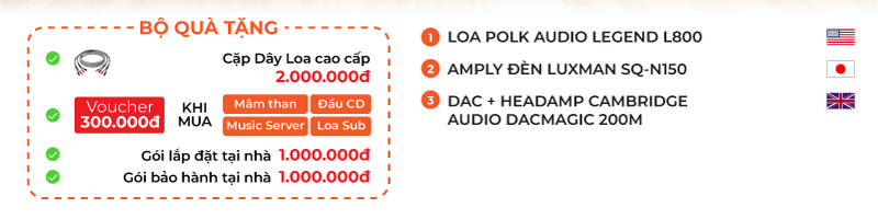 Dàn nghe nhạc cao cấp Luxman, Polk Audio NN82