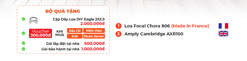 quà tặng của dàn nghe nhạc Focal, Cambridge NN88