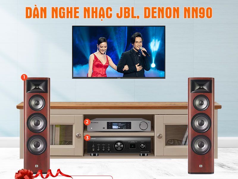 Dàn nghe nhạc có DAC JBL, Denon NN90