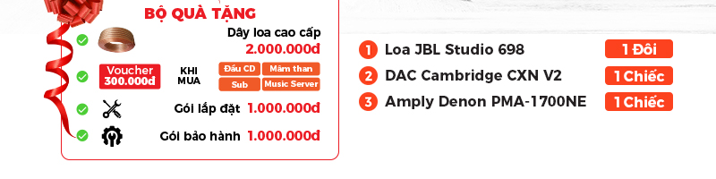 Dàn nghe nhạc có DAC JBL, Denon NN90