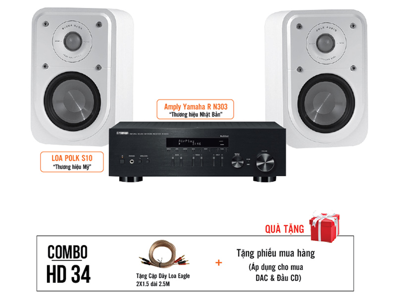 dàn âm thanh nghe nhạc HD34