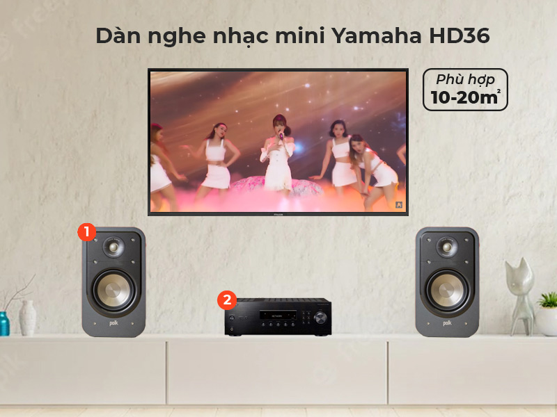 dàn nghe nhạc mini yamaha HD36