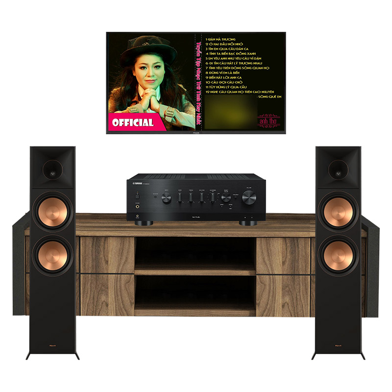 Dàn nghe nhạc Yamaha GT76 (Klipsch RP8000F II, Yamaha R-N1000A)