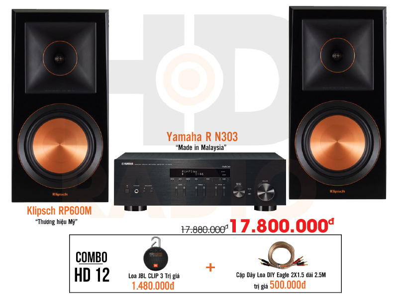 Dàn âm thanh nghe nhạc HD12 giá rẻ nhất tại hdradio 1