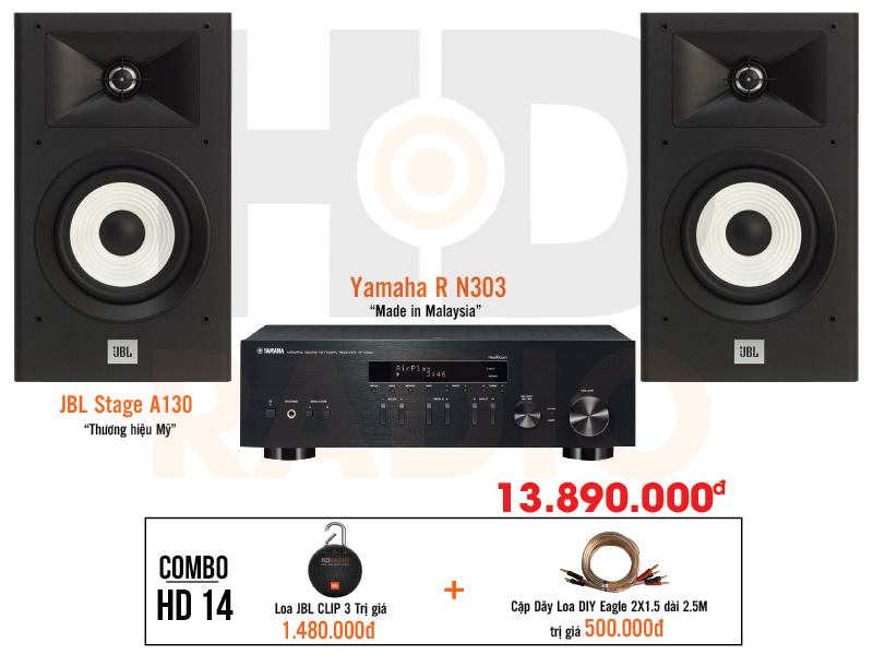 Dàn âm thanh nghe nhạc giá tốt nhất  HD14 tại hdradio 1