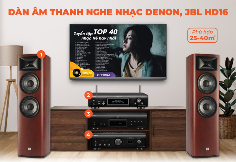 Dàn âm thanh nghe nhạc HD16