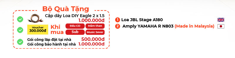 chú thích Dàn âm thanh nghe nhạc HD19