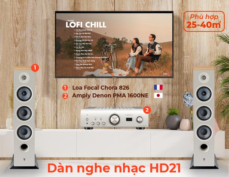 Dàn nghe nhạc HD21