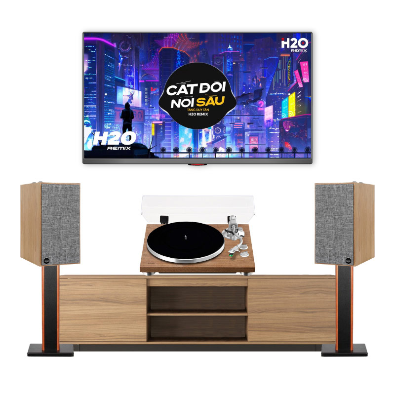 Dàn nghe nhạc có đầu đĩa than Klipsch, TEAC HD41 (Klipsch The Fives, TEAC TN-400BT X)