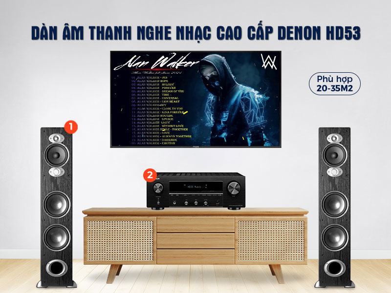 dàn nghe nhạc HD53