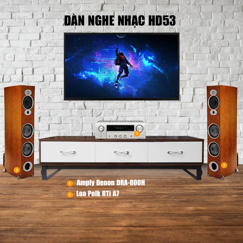 dàn âm thanh nghe nhạc HD53