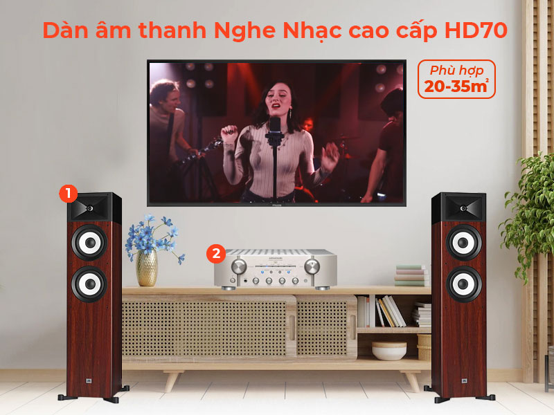 dàn nghe nhạc HD70