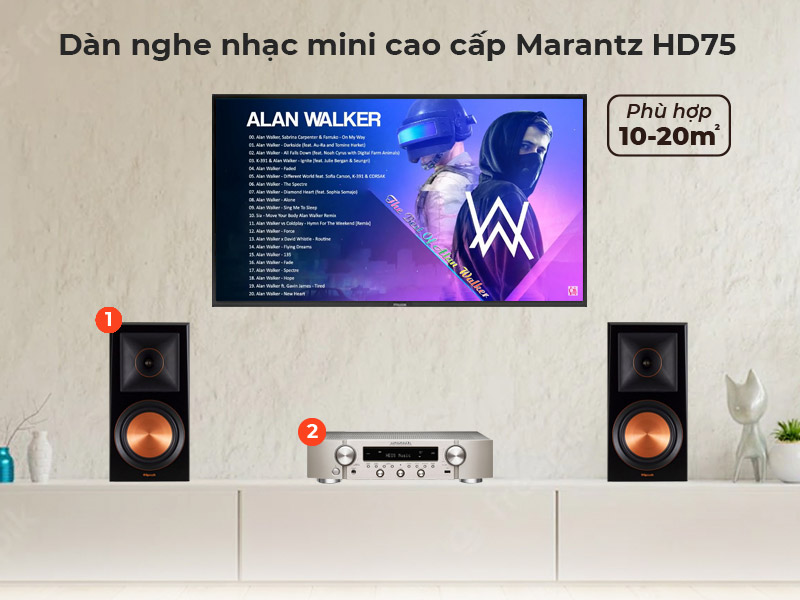 dàn nghe nhạc mini HD75