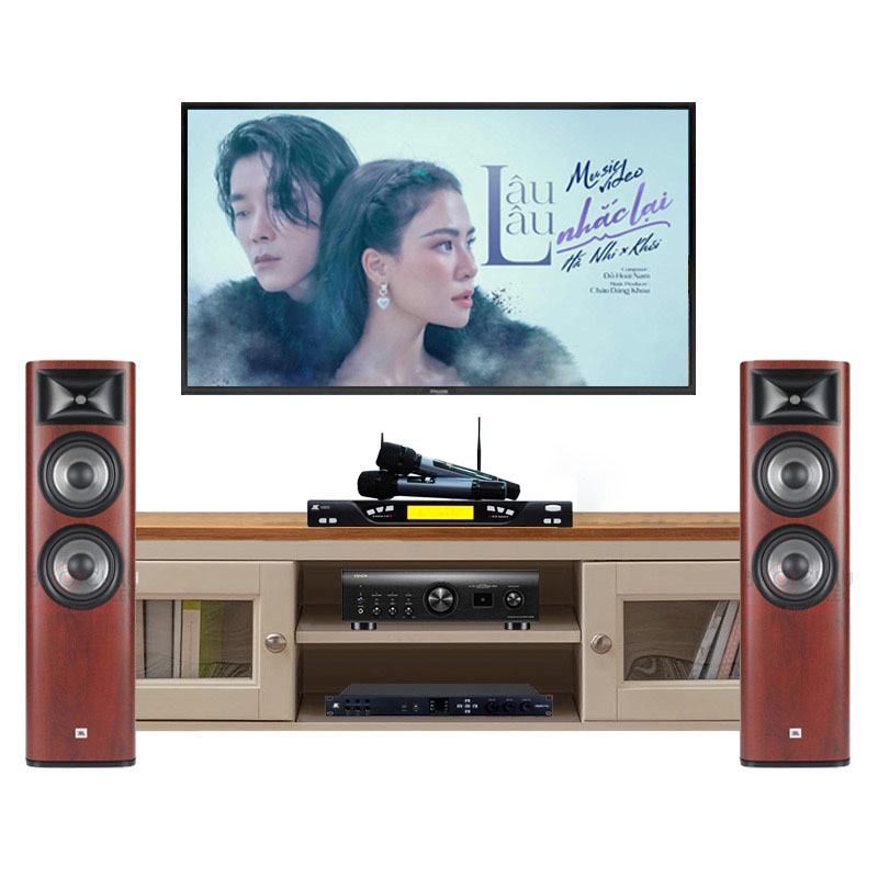 Dàn âm thanh nghe nhạc và hát karaoke JBL HD61 (JBL Studio 690, Denon PMA-1700NE, JKaudio X6000 Plus, K800)