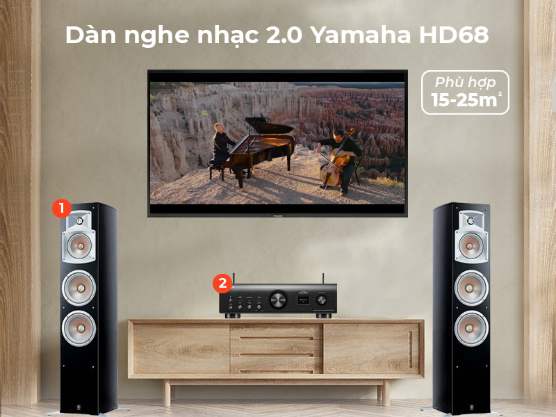 dàn nghe nhạc Yamaha HD68