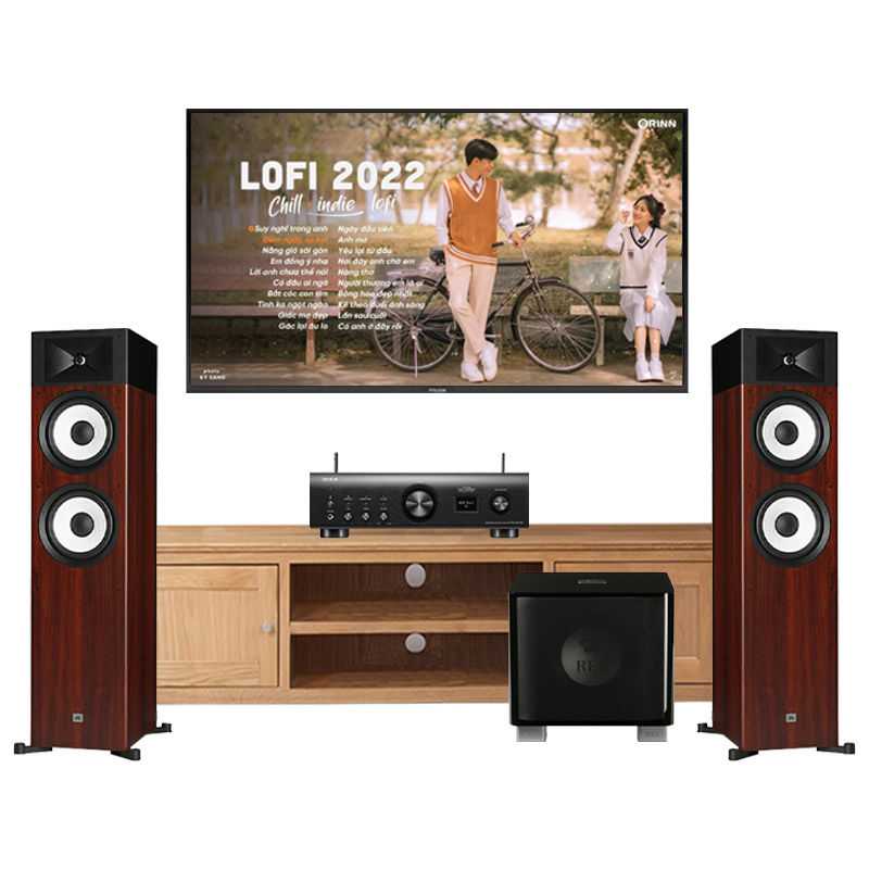 Dàn âm thanh nghe nhạc cao cấp 2.1 JBL HD78 (JBL Stage A190, Rel T9X, Denon PMA-900HNE)